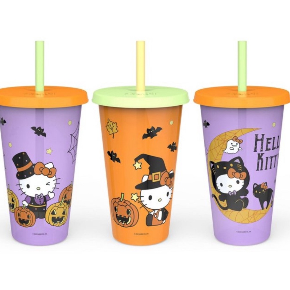 Halloween Hello Kitty 3PK Glow in the Dark Cups